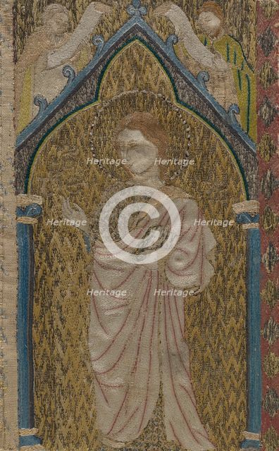 Fragment of an Orphrey, British, 13th century. Creator: Unknown.
