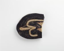 Fragment of an oval tablet for inlay, Possibly Late Period, (500-400 B.C.?). Creator: Unknown