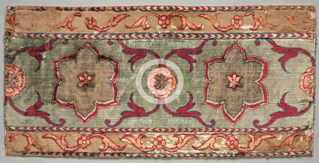 Fragment of Border, 1600s. Creator: Unknown.