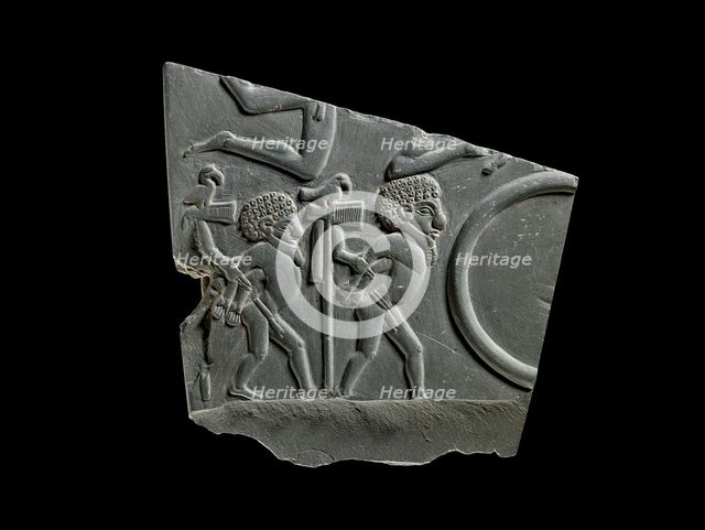 Fragment of battlefield palette, 3100 BC. Artist: Unknown.
