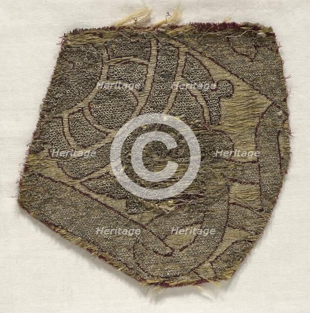 Fragment of Gothic Velvet, 15th century. Creator: Unknown.