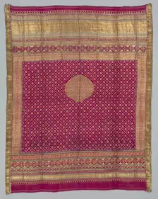 Fragment of Gold Cloth, 1800s. Creator: Unknown