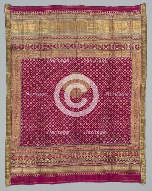 Fragment of Gold Cloth, 1800s. Creator: Unknown.