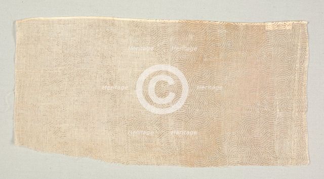 Fragment of Draped Court Apparel, 1700s. Creator: Unknown.