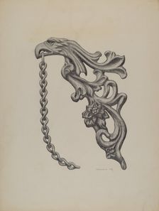 Fragment of Fence, 1937. Creator: Austin L. Davison