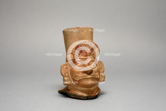 Fragment of Figural Jar in the Form of a Figure, Possibly Ai-Apec, 100 B.C./A.D. 500. Creator: Unknown.