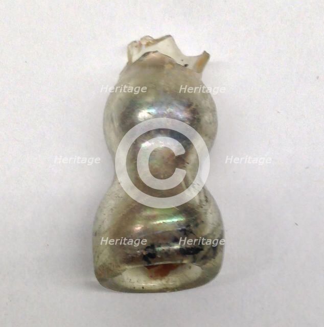 Fragment of Flask Necks, French or German and Syrian, 13th century. Creator: Unknown.