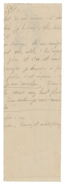 Fragment of Long Inscription, c. 1895. Creator: Paul Gauguin