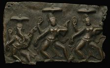Fragment of Mother Goddesses (Matrika) Panel with Ganesha, 10th/11th century. Creator: Unknown