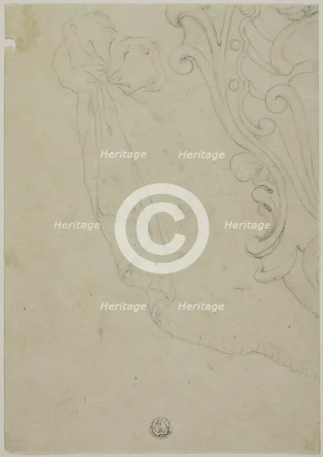 Fragment of Scroll Ornament, n.d. Creator: Unknown.