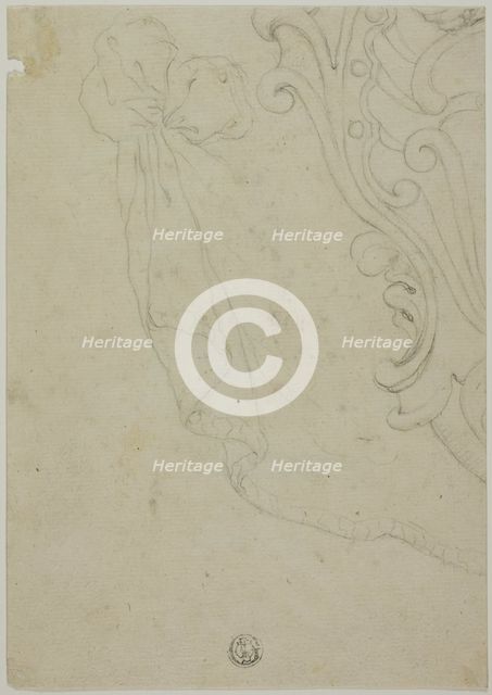 Fragment of Scroll Ornament, n.d. Creator: Unknown.