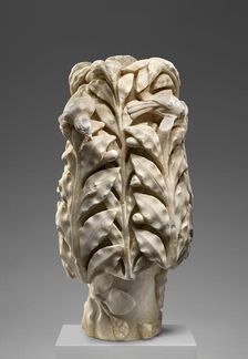 Fragment of Shaft with Laurel Branches and Birds, late 1st-early 2nd century A.D. Creator: Unknown