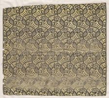 Fragment of Spitalfields Silk, 1800s. Creator: Unknown