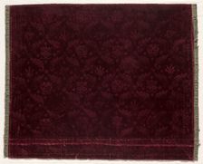 Fragment of Stamped Velvet, 1600s. Creator: Unknown