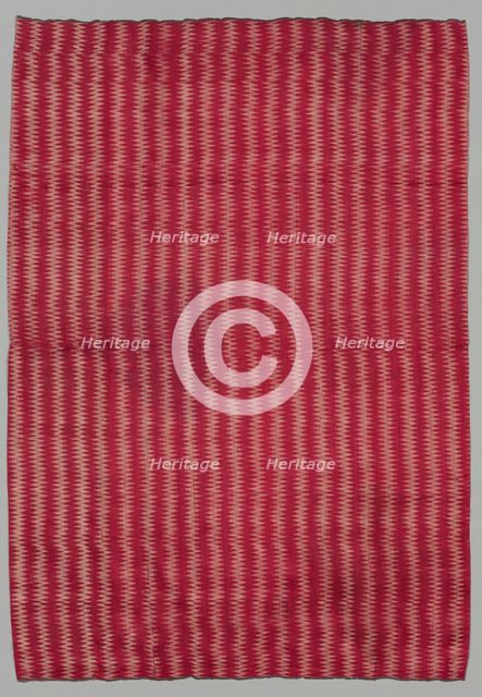 Fragment of Striped Panel, 1800s - early 1900s. Creator: Unknown.