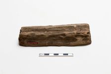 Fragment of wood with lacquer, Warring States period, 475-221 BCE. Creator: Unknown