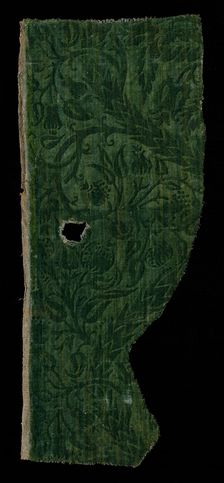 Fragment of Wool Velvet, 16th century. Creator: Unknown