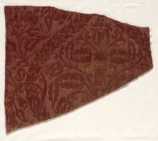 Fragment of Wool Velvet, early 16th century. Creator: Unknown