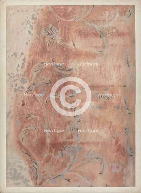 Fragment of Wall Decoration, c. 1940. Creator: Michael Lauretano.