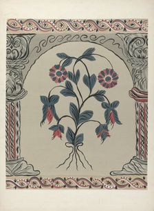 Fragment of Wall Decoration, c. 1940. Creator: Michael Lauretano
