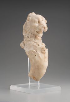 Fragment of Table Leg with Lion's Head, 1st century. Creator: Unknown