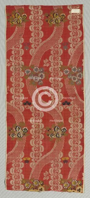 Fragment of Textile, 18th century. Creator: Unknown.