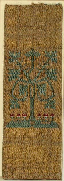 Fragment of Textile Band, German, 15th century. Creator: Unknown