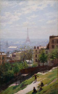 Fragment of the Panorama of Paris, c1893. Creator: Ludwik de Laveaux