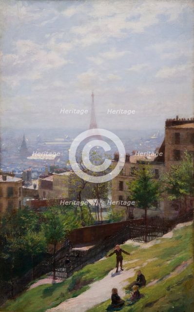 Fragment of the Panorama of Paris, c1893. Creator: Ludwik de Laveaux.