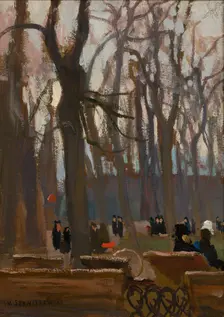 Fragment of the Planty Park, c1905. Creator: Jan Stanislawski