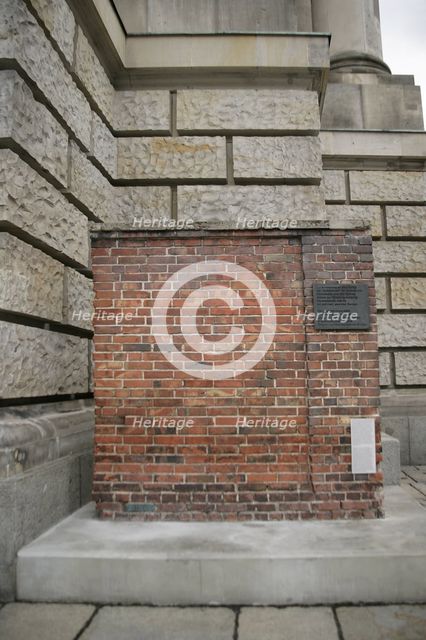 Fragment of the wall from Gdansk shipyard, Berlin, Germany, 2025. Creator: LTL.