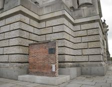 Fragment of the wall from Gdansk shipyard, Berlin, Germany, 2025. Creator: LTL