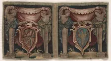 Fragment of Two-Sectioned Tapestry Border, 1500s. Creator: Unknown