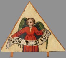 Fragment oltára-atribút evanjelistu, 1401-1500. Creator: Unknown