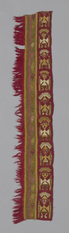 Fragment (Loincloth), Peru, A.D. 1250/1470. Creator: Unknown
