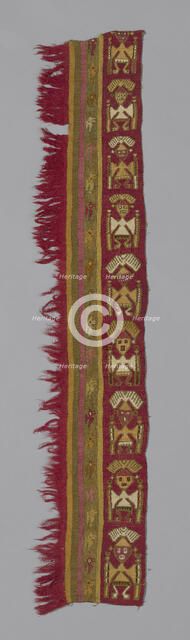 Fragment (Loincloth), Peru, A.D. 1250/1470. Creator: Unknown.