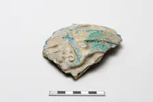 Fragment moulded in high relief, Saljuq period, early 13th century. Creator: Unknown