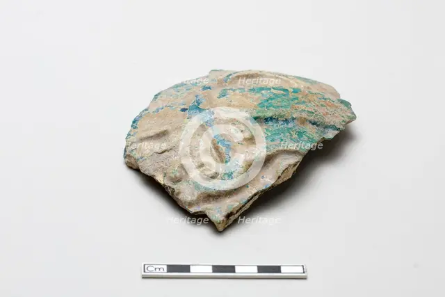 Fragment moulded in high relief, Saljuq period, early 13th century. Creator: Unknown.