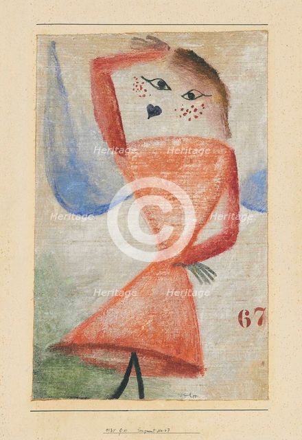 Fragment No. 67 (Angel), 1930. Creator: Klee, Paul (1879-1940).