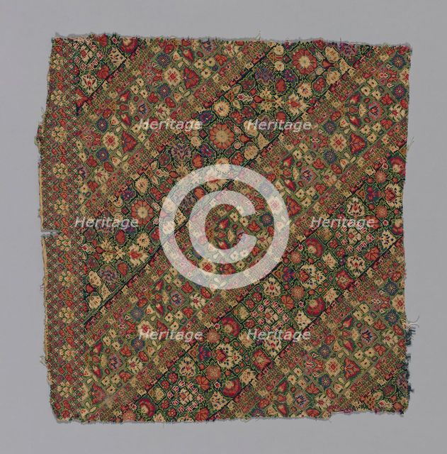 Fragment (Nakshe), Iran, 1875/1900. Creator: Unknown.