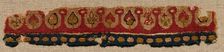 Fragment, Neck Band of a Tunic, 400s - 600s. Creator: Unknown