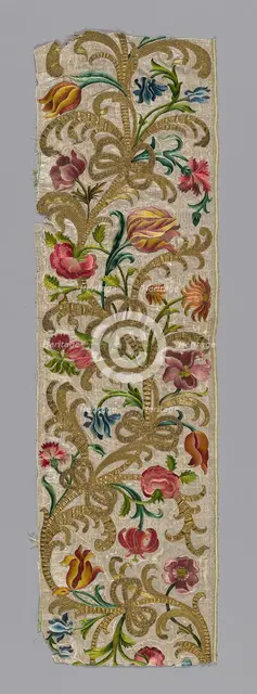 Fragment (Needlework), Europe, 1750/1800. Creator: Unknown.