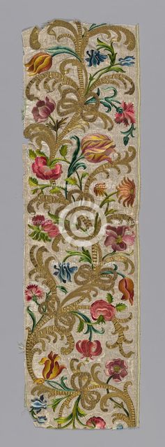 Fragment (Needlework), Europe, 1750/1800. Creator: Unknown.