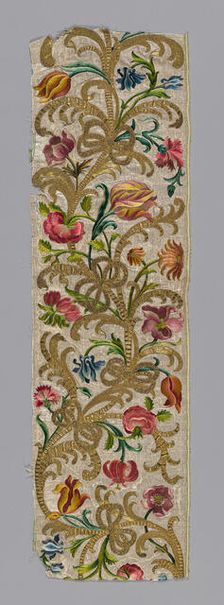 Fragment (Needlework), Europe, 1750/1800. Creator: Unknown