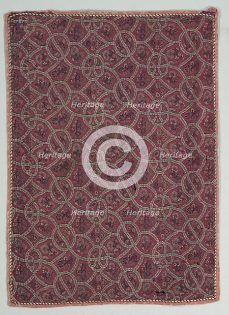 Fragment, Snakes and Flowers, 1790-1810. Creator: Unknown.