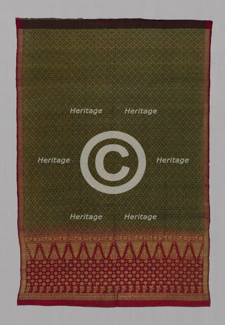 Fragment (Sari), India, 19th century. Creator: Unknown.