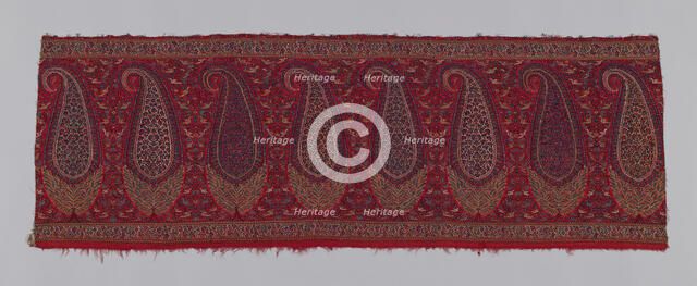 Fragment (Shawl Border), India, 1800/25. Creator: Unknown.