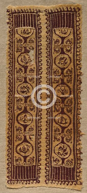 Fragment, Sleeve Ornament from a Tunic, 400s - 600s. Creator: Unknown.