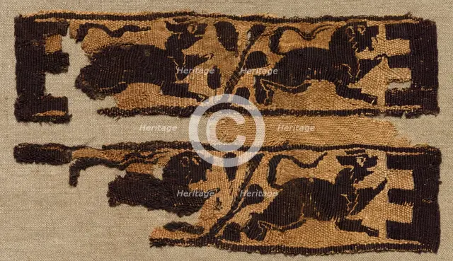 Fragment, Sleeve Ornament from a Tunic, 500s. Creator: Unknown.