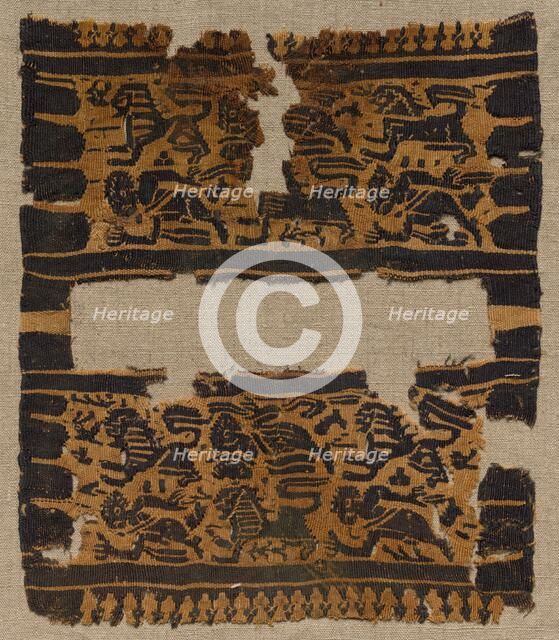 Fragment, Sleeve Ornament from a Tunic, early 600s. Creator: Unknown.